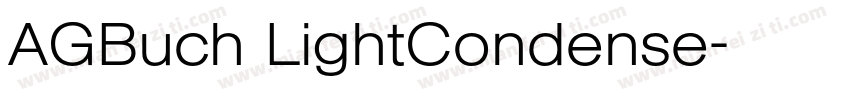 AGBuch LightCondense字体转换